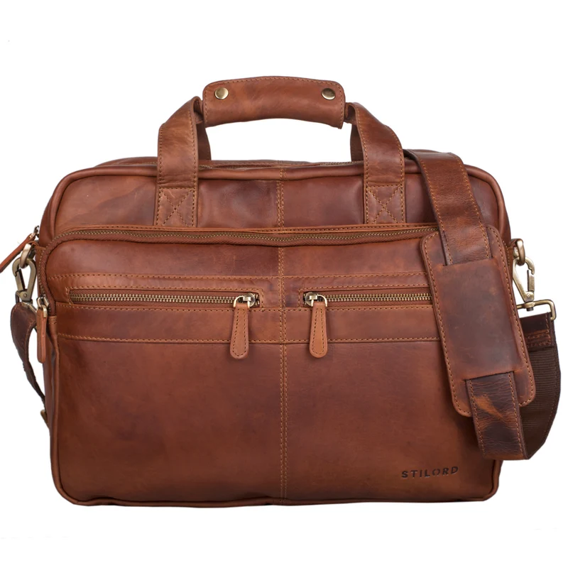 B-WARE "Explorer" Lehrertasche Leder Herren Damen