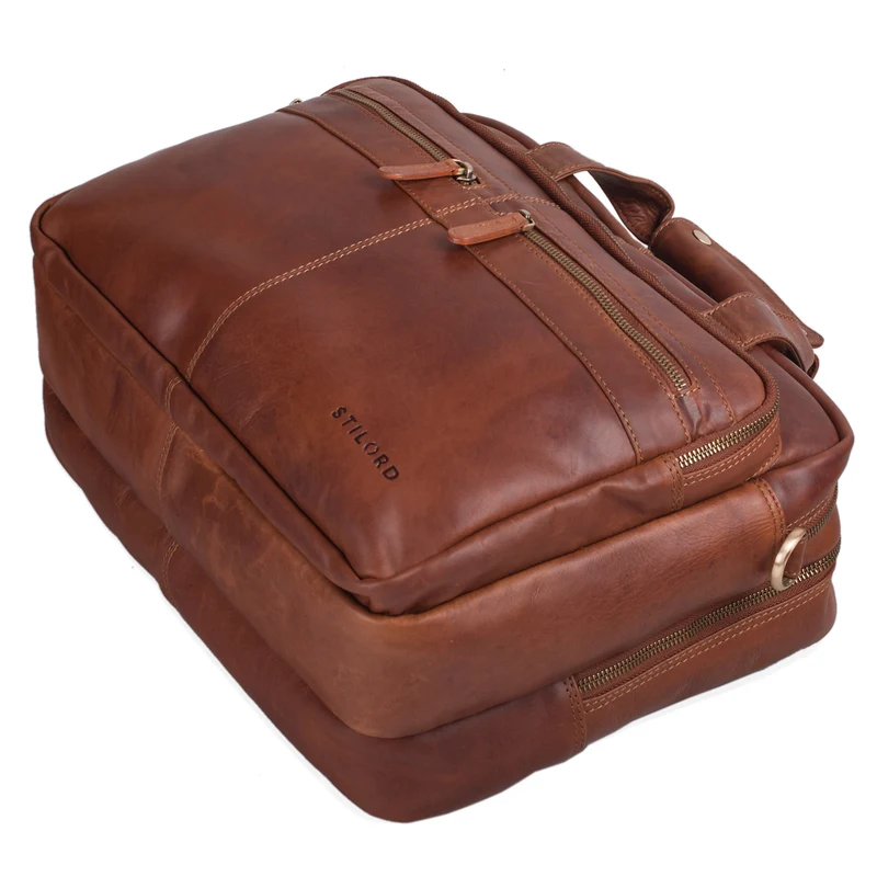 B-WARE "Explorer" Lehrertasche Leder Herren Damen
