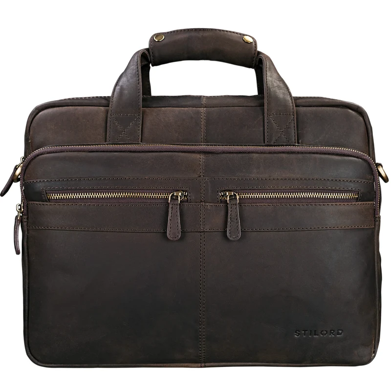 B-WARE "Explorer" Lehrertasche Leder Herren Damen