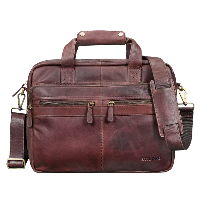 B-WARE "Explorer" Lehrertasche Leder Herren Damen