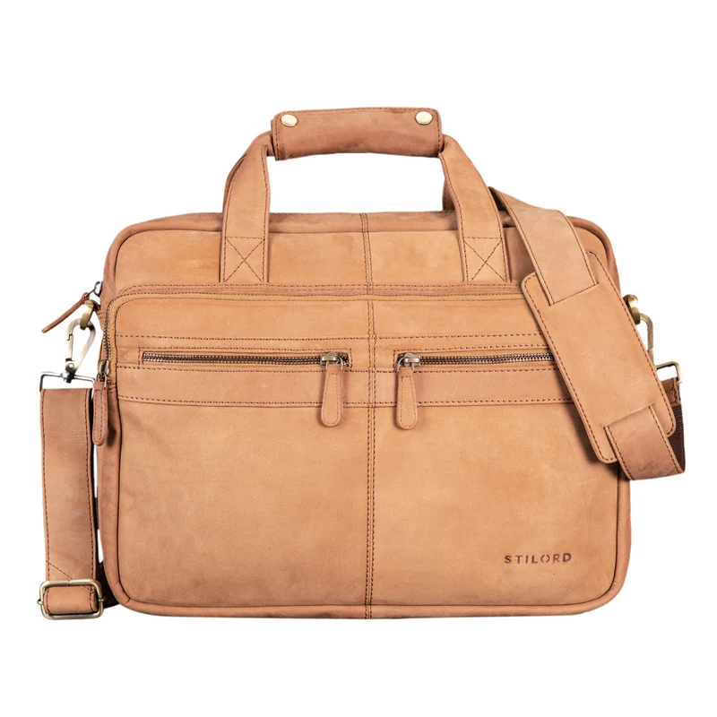 B-WARE "Explorer" Lehrertasche Leder Herren Damen