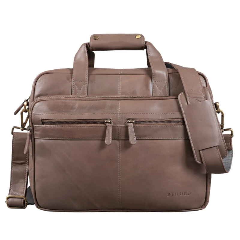 B-WARE "Explorer" Lehrertasche Leder Herren Damen