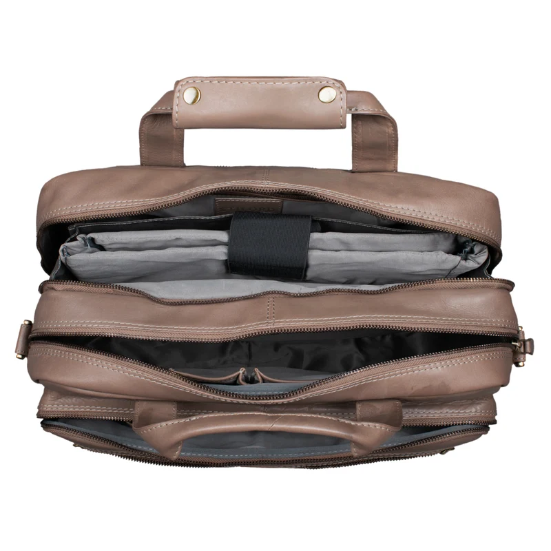 B-WARE "Explorer" Lehrertasche Leder Herren Damen