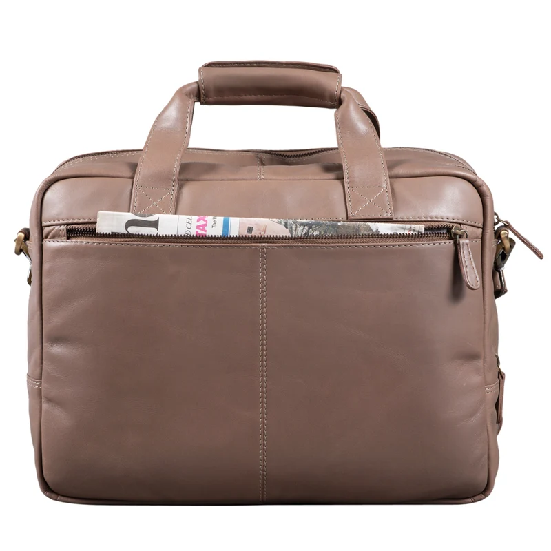 B-WARE "Explorer" Lehrertasche Leder Herren Damen
