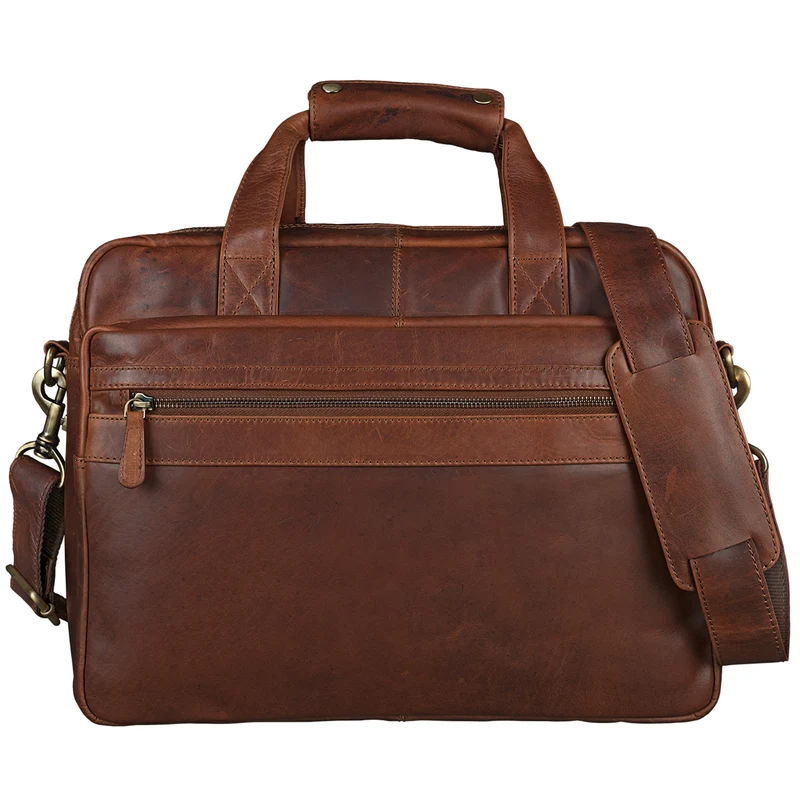 B-WARE "Adventure" Lehrertasche Leder groß