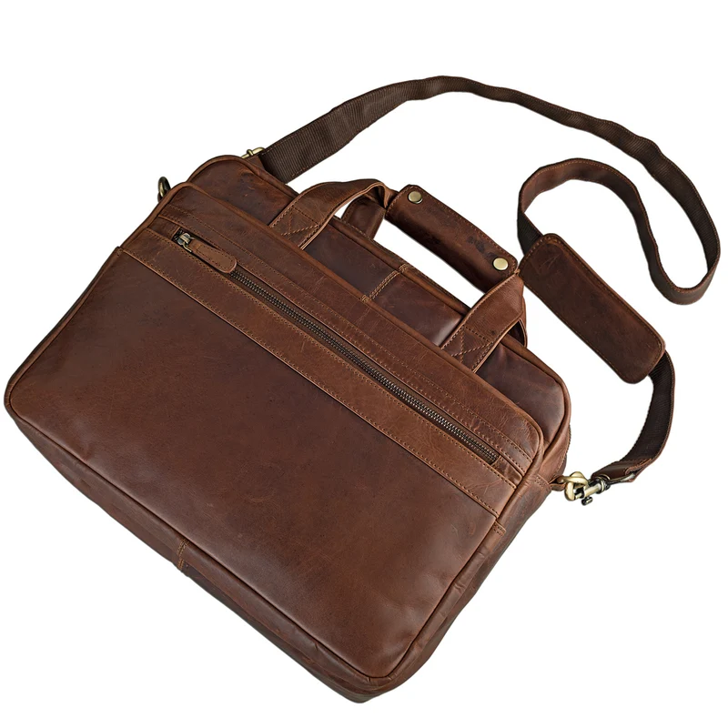 B-WARE "Adventure" Lehrertasche Leder groß