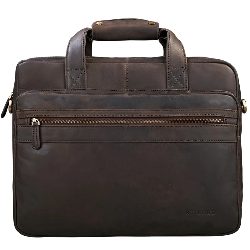 B-WARE "Adventure" Lehrertasche Leder groß