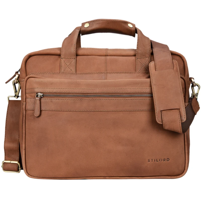 B-WARE "Adventure" Lehrertasche Leder groß