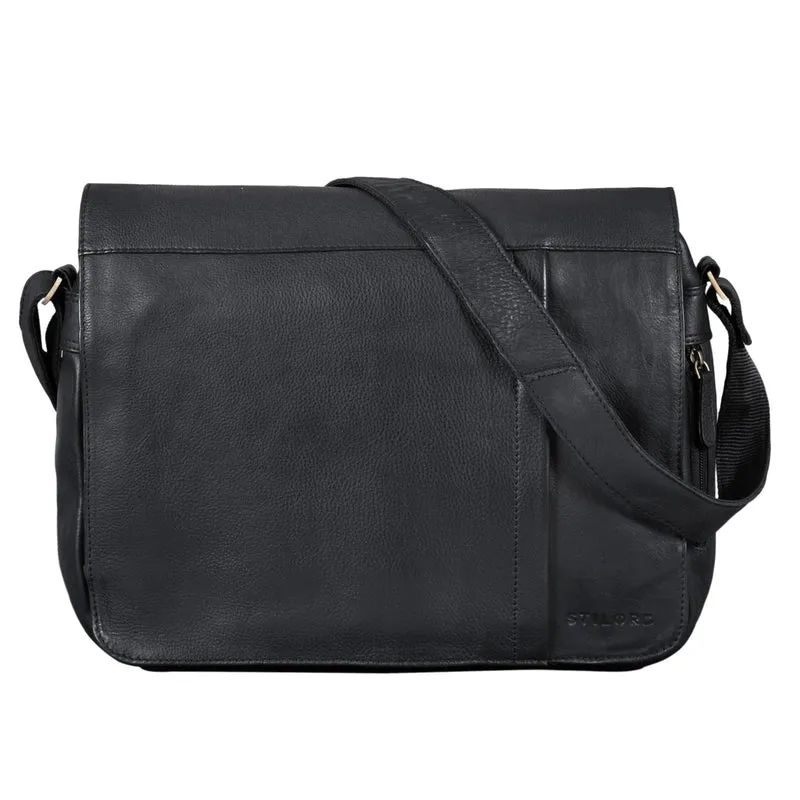 B-WARE "Jeremy" Umhängetasche Messenger Bag Herren Leder