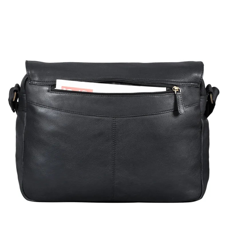 B-WARE "Jeremy" Umhängetasche Messenger Bag Herren Leder
