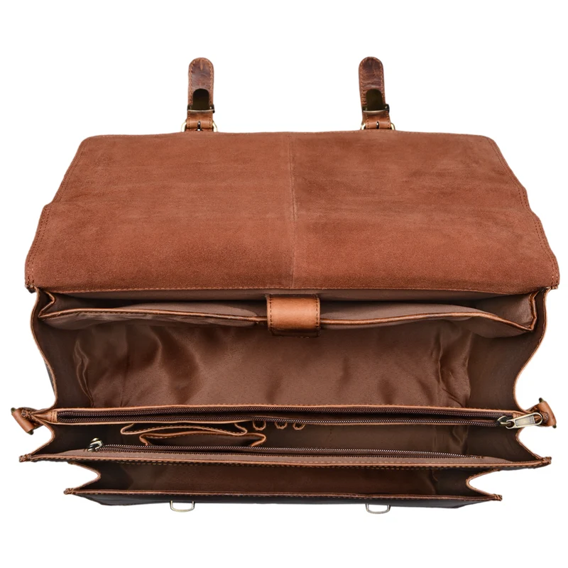 B-WARE "Andro" Lehrer Aktentasche Leder Vintage