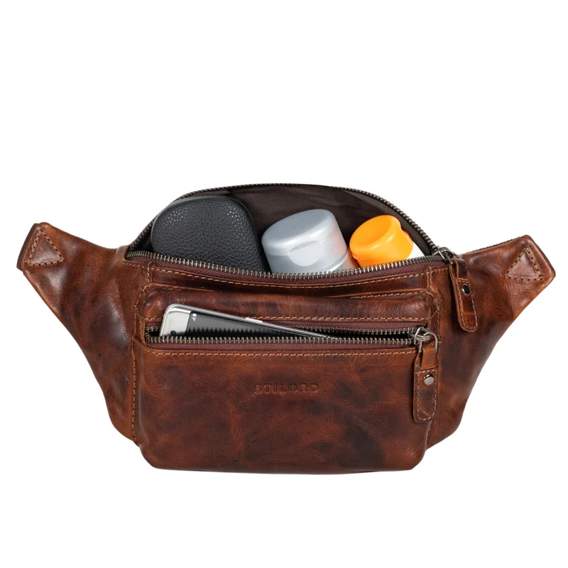 "Portland" Moderne Gürteltasche Leder für Damen und Herren