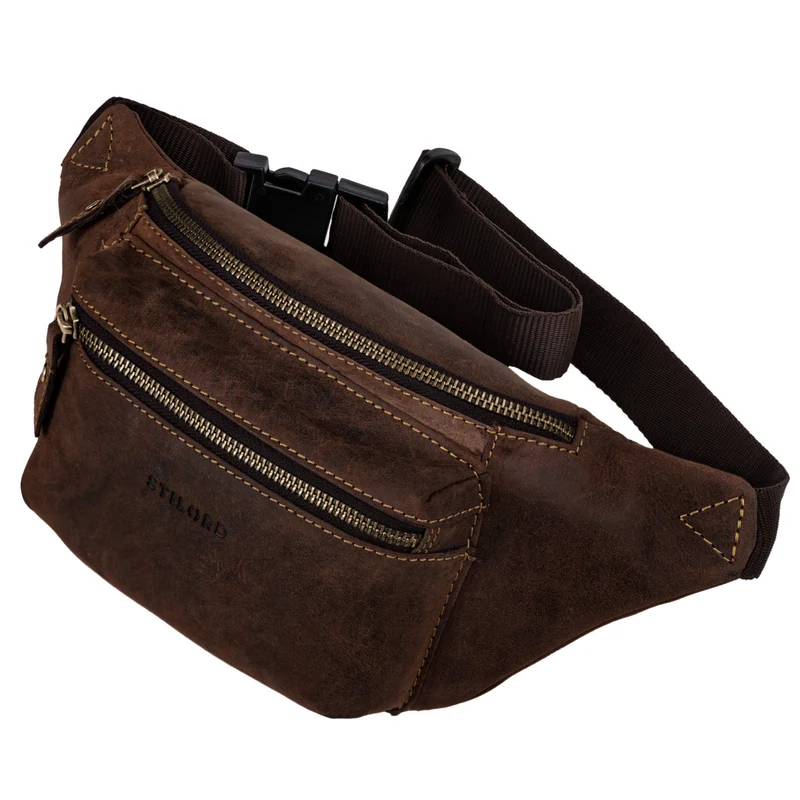 "Portland" Moderne Gürteltasche Leder für Damen und Herren