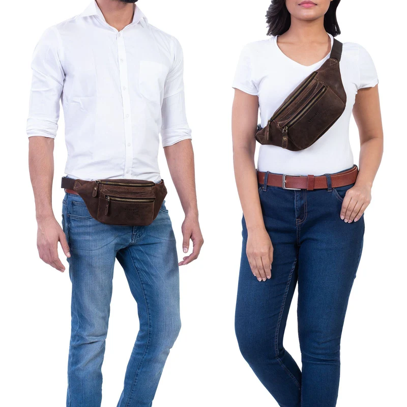 "Portland" Moderne Gürteltasche Leder für Damen und Herren