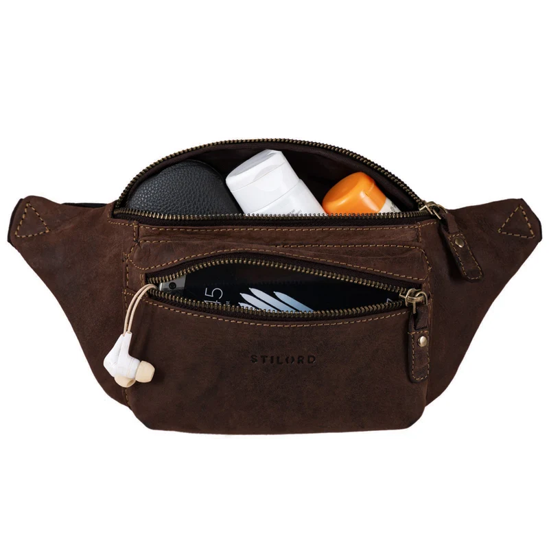 "Portland" Moderne Gürteltasche Leder für Damen und Herren