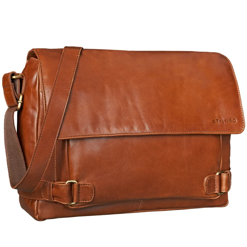 B-WARE "Luca" Vintage Messenger Bag 15,6 Zoll