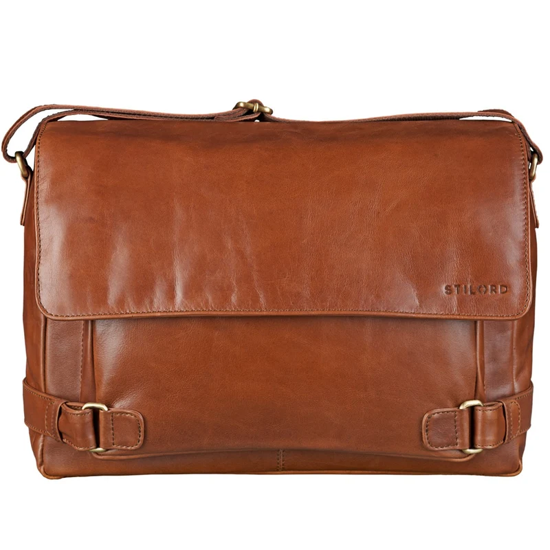 B-WARE "Luca" Vintage Messenger Bag 15,6 Zoll
