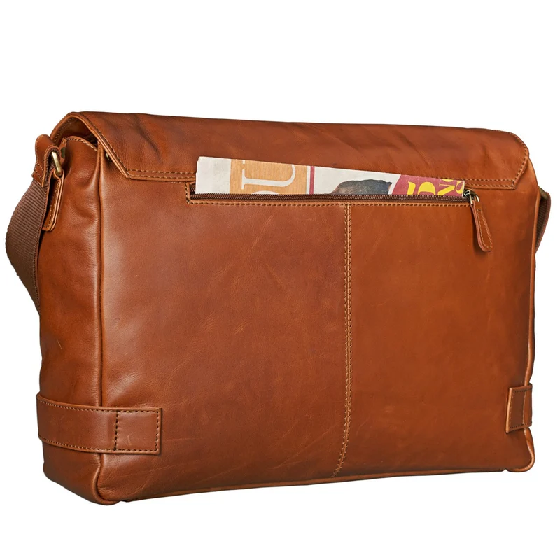 B-WARE "Luca" Vintage Messenger Bag 15,6 Zoll