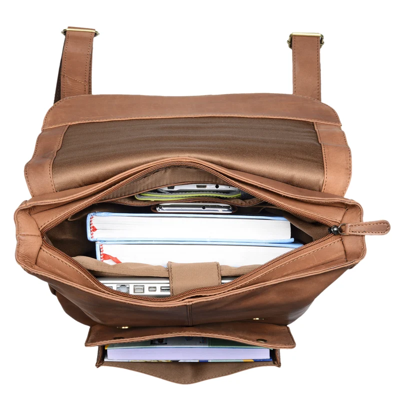 B-WARE "Manila" Vintage Leder Rucksack Damen Herren