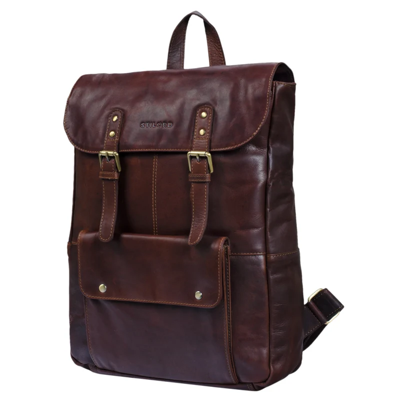 B-WARE "Manila" Vintage Leder Rucksack Damen Herren