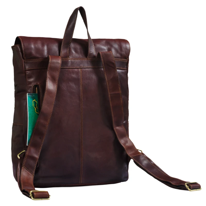 B-WARE "Manila" Vintage Leder Rucksack Damen Herren