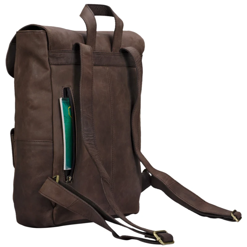 B-WARE "Manila" Vintage Leder Rucksack Damen Herren