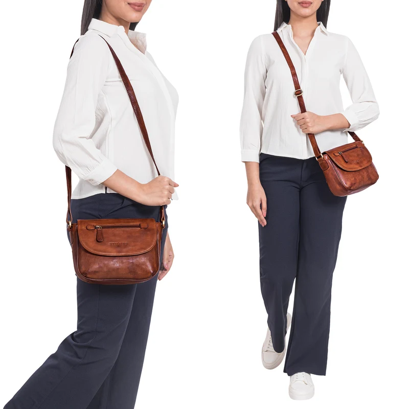 B-WARE "Tamara" Kleine Handtasche Damen Leder