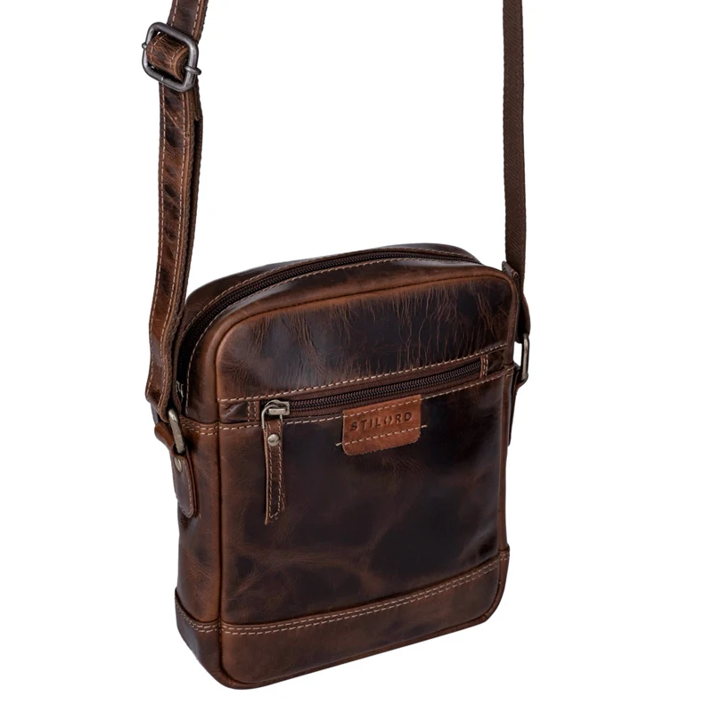 "Brian" Vintage Leder Tasche zum Umhängen