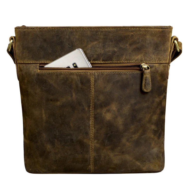 "Paula" Lederumhängetasche Damen Vintage