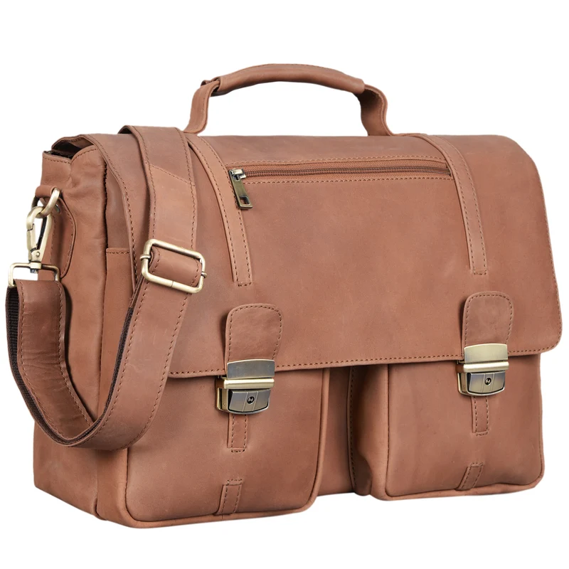 B-WARE "Robin" Vintage Businesstasche Leder Aktentasche