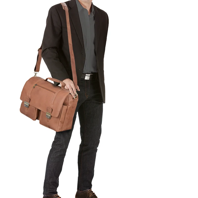 B-WARE "Robin" Vintage Businesstasche Leder Aktentasche