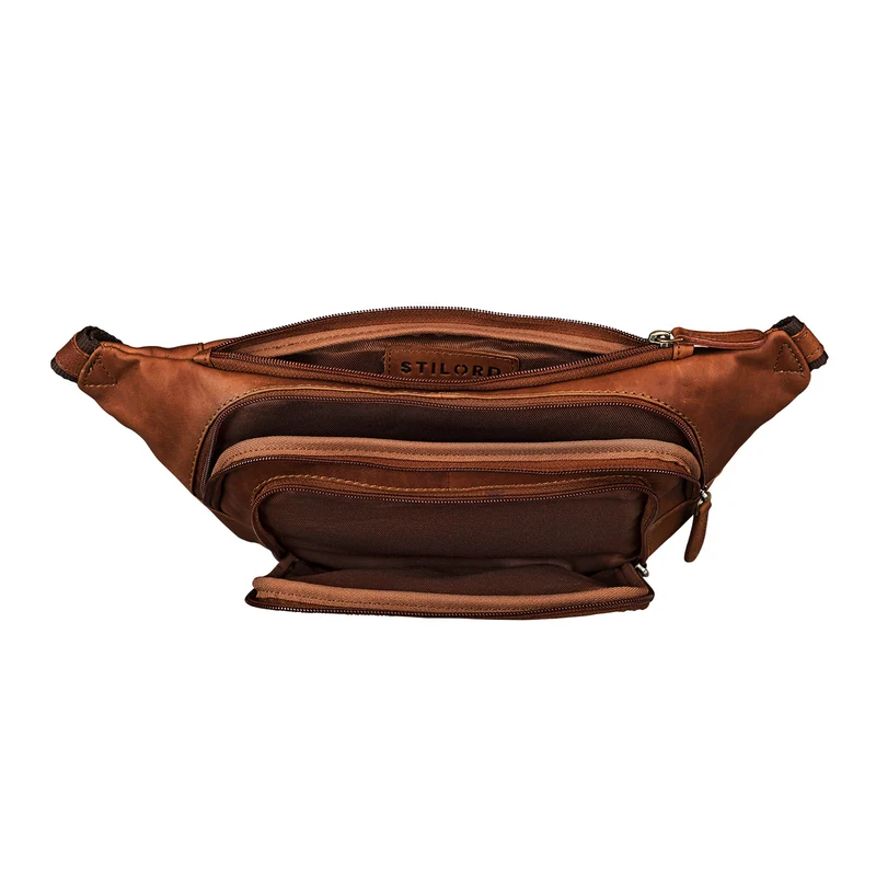 B-WARE "Luke" Bauchtasche Leder Herren Damen