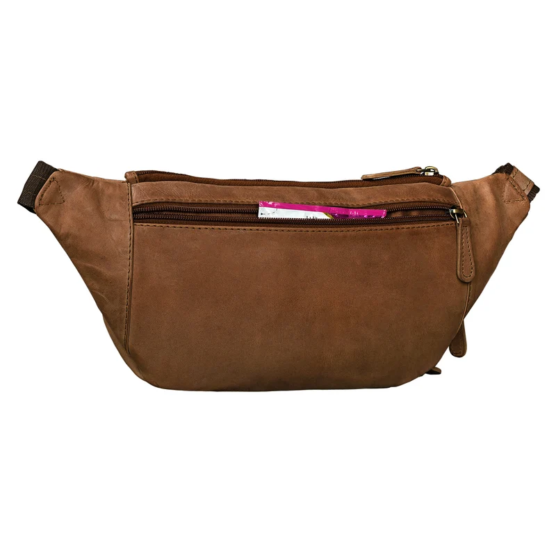 B-WARE "Luke" Bauchtasche Leder Herren Damen