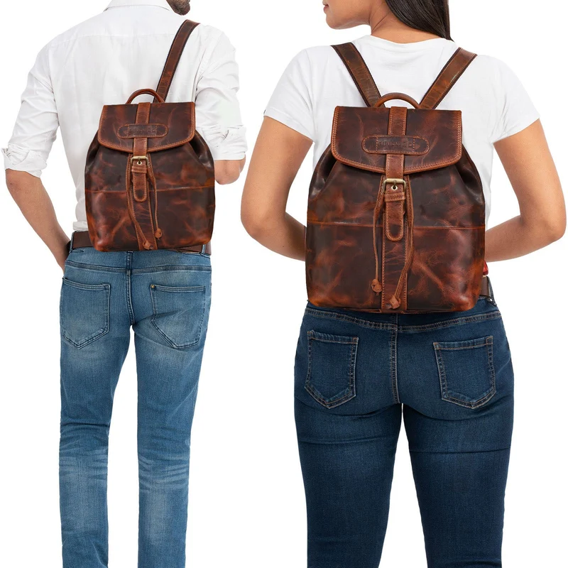 "Ranger" Vintage Rucksack Leder 13,3 Zoll