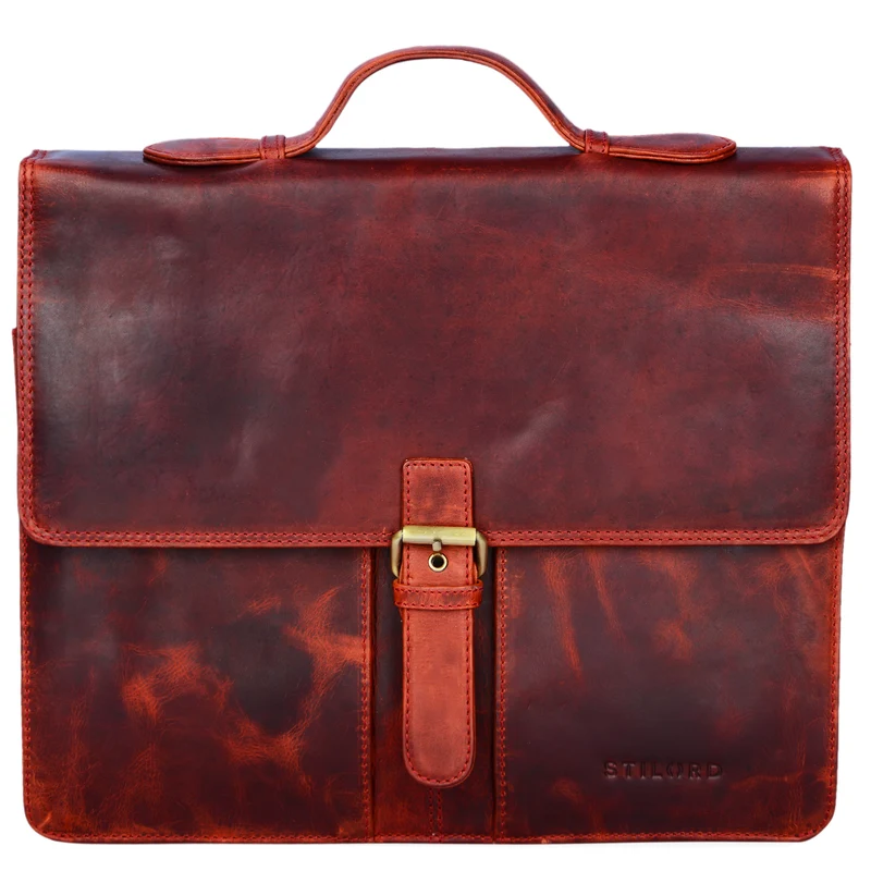 B-WARE "Aurelio" Vintage Aktenmappe Leder