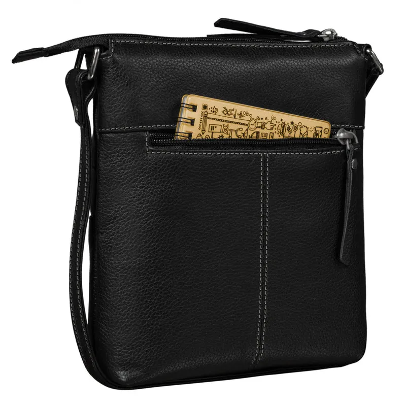 "Alina" Schultertasche Damen Leder Vintage
