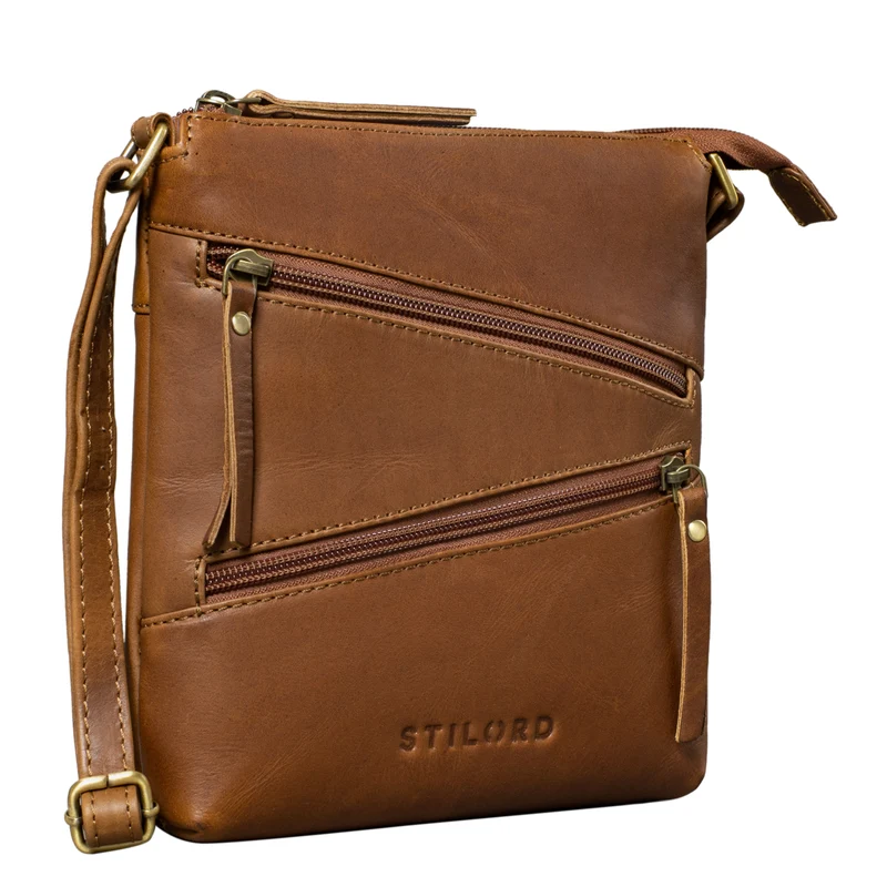 "Alina" Schultertasche Damen Leder Vintage