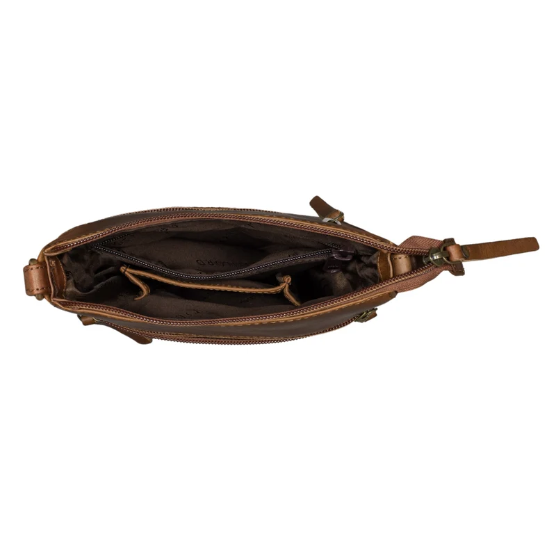 "Alina" Schultertasche Damen Leder Vintage