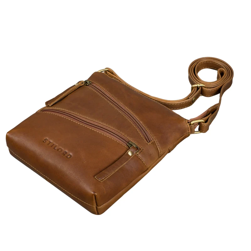 "Alina" Schultertasche Damen Leder Vintage