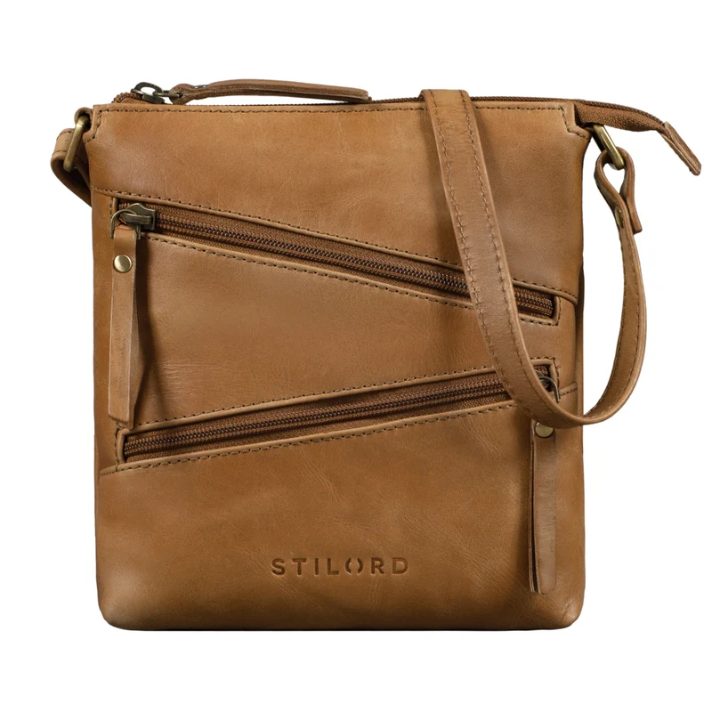 "Alina" Schultertasche Damen Leder Vintage