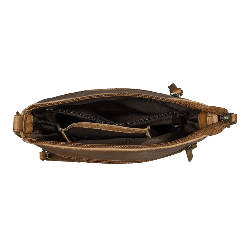 "Alina" Schultertasche Damen Leder Vintage