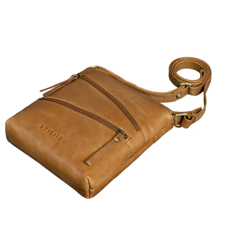 "Alina" Schultertasche Damen Leder Vintage