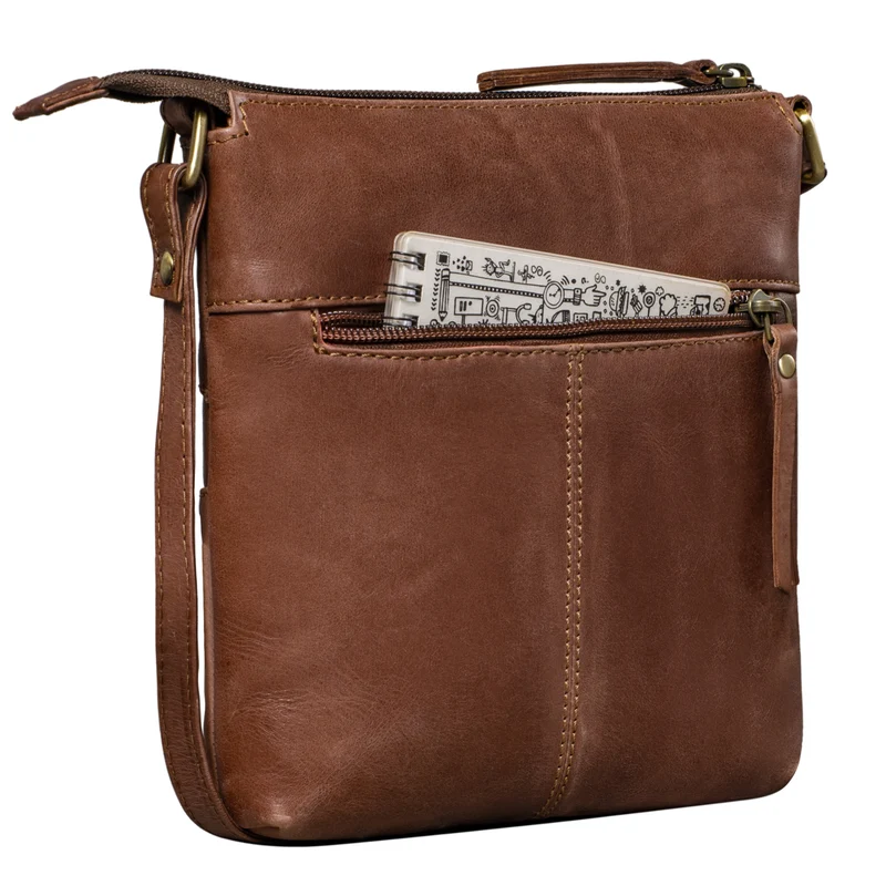 "Alina" Schultertasche Damen Leder Vintage