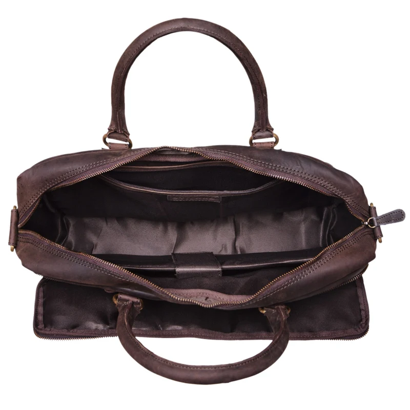 "Aaron" Umhängetasche Leder 15,6 Zoll