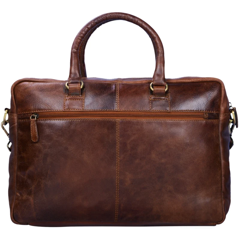 "Aaron" Umhängetasche Leder 15,6 Zoll