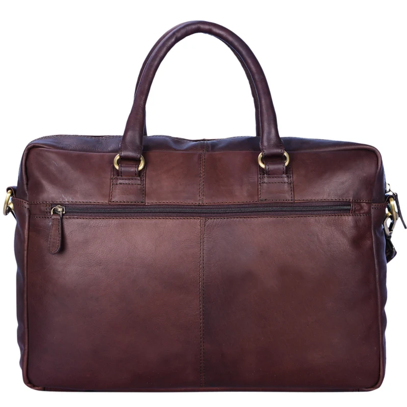 "Aaron" Umhängetasche Leder 15,6 Zoll