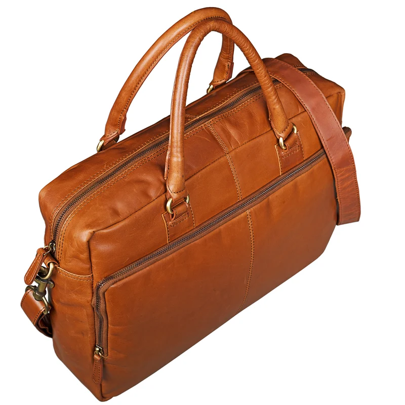 "Aaron" Umhängetasche Leder 15,6 Zoll