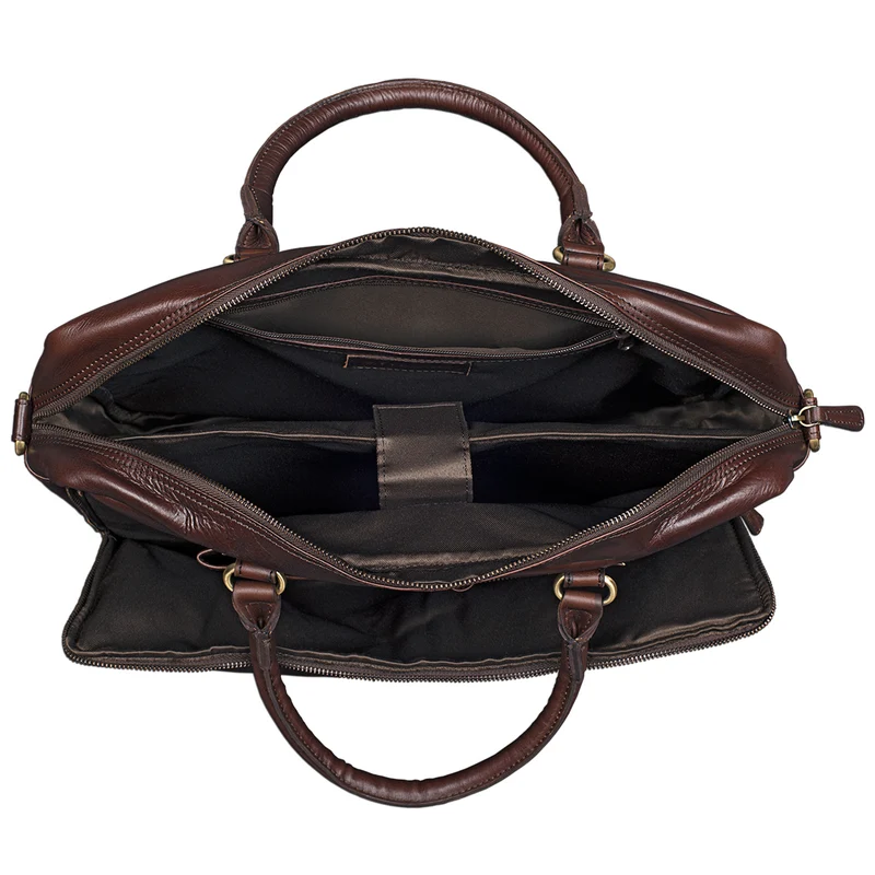 "Aaron" Umhängetasche Leder 15,6 Zoll