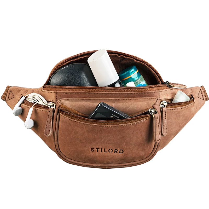B-WARE "Eliah" Vintage Gürteltasche Leder