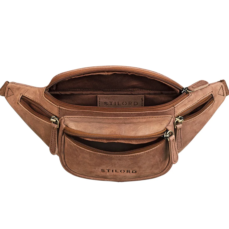 B-WARE "Eliah" Vintage Gürteltasche Leder